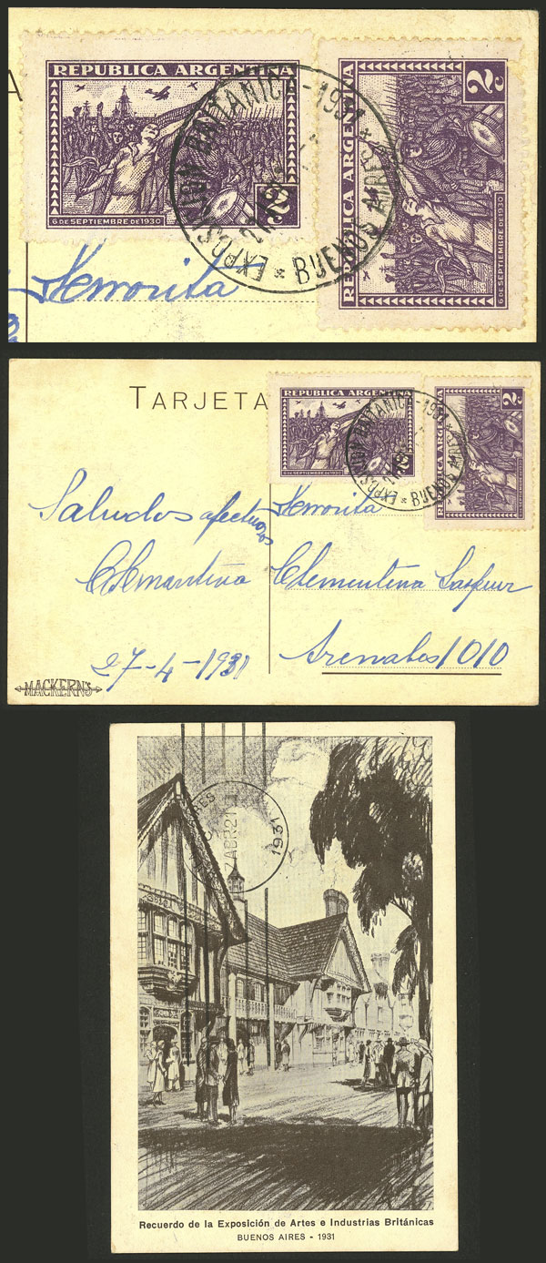 Lot 973 - Argentina postal history - Guillermo Jalil - Philatino Auction # 2538 ARGENTINA: “Clearance” auction with very low starts and many interesting lots! Lot 973 - Argentina postal history - Guillermo Jalil - Philatino Auction # 2538 ARGENTINA: “Clearance” auction with very low starts and many interesting lots!