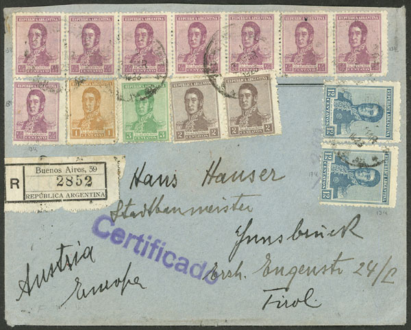 Lot 968 - Argentina postal history - Guillermo Jalil - Philatino Auction # 2538 ARGENTINA: “Clearance” auction with very low starts and many interesting lots! Lot 968 - Argentina postal history - Guillermo Jalil - Philatino Auction # 2538 ARGENTINA: “Clearance” auction with very low starts and many interesting lots!