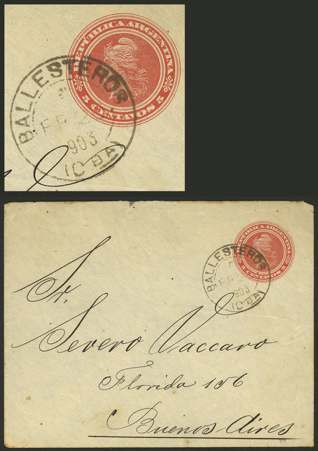 Lot 963 - Argentina postal history - Guillermo Jalil - Philatino Auction # 2538 ARGENTINA: “Clearance” auction with very low starts and many interesting lots! Lot 963 - Argentina postal history - Guillermo Jalil - Philatino Auction # 2538 ARGENTINA: “Clearance” auction with very low starts and many interesting lots!