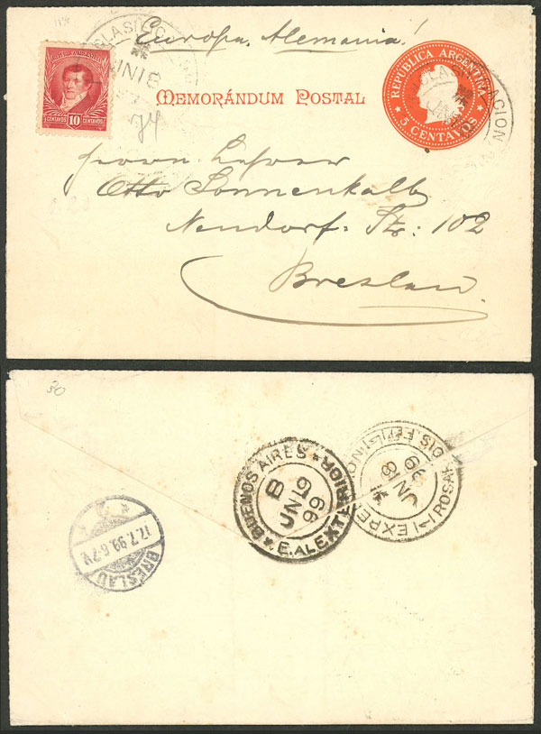 Lot 926 - Argentina Postal stationery - Guillermo Jalil - Philatino Auction # 2538 ARGENTINA: “Clearance” auction with very low starts and many interesting lots! Lot 926 - Argentina Postal stationery - Guillermo Jalil - Philatino Auction # 2538 ARGENTINA: “Clearance” auction with very low starts and many interesting lots!