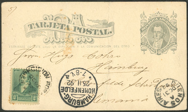 Lot 928 - Argentina Postal stationery - Guillermo Jalil - Philatino Auction # 2538 ARGENTINA: “Clearance” auction with very low starts and many interesting lots! Lot 928 - Argentina Postal stationery - Guillermo Jalil - Philatino Auction # 2538 ARGENTINA: “Clearance” auction with very low starts and many interesting lots!