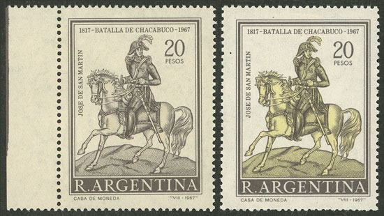 Lot 576 - Argentina general issues -  Guillermo Jalil - Philatino Auction # 2538 ARGENTINA: “Clearance” auction with very low starts and many interesting lots!