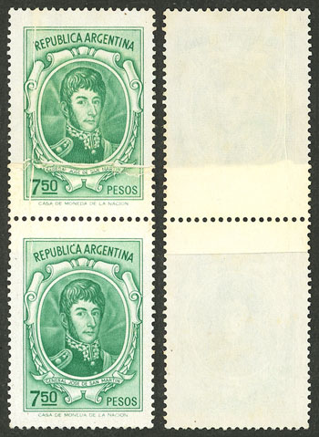 Lot 585 - Argentina general issues -  Guillermo Jalil - Philatino Auction # 2538 ARGENTINA: “Clearance” auction with very low starts and many interesting lots!