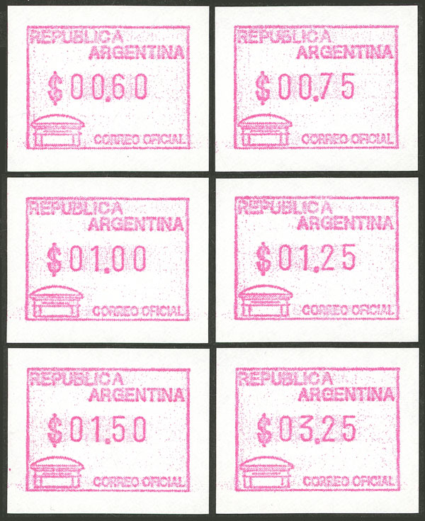 Lot 891 - Argentina variable value stamps - Guillermo Jalil - Philatino Auction # 2538 ARGENTINA: “Clearance” auction with very low starts and many interesting lots! Lot 891 - Argentina variable value stamps - Guillermo Jalil - Philatino Auction # 2538 ARGENTINA: “Clearance” auction with very low starts and many interesting lots!