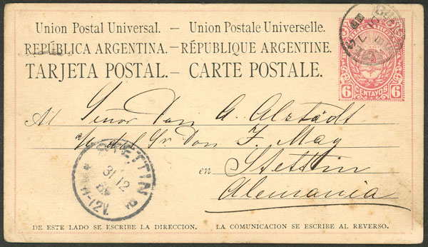 Lot 929 - Argentina Postal stationery - Guillermo Jalil - Philatino Auction # 2538 ARGENTINA: “Clearance” auction with very low starts and many interesting lots! Lot 929 - Argentina Postal stationery - Guillermo Jalil - Philatino Auction # 2538 ARGENTINA: “Clearance” auction with very low starts and many interesting lots!