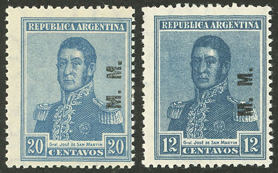 Lot 846 - Argentina official stamps - Guillermo Jalil - Philatino Auction # 2538 ARGENTINA: “Clearance” auction with very low starts and many interesting lots! Lot 846 - Argentina official stamps - Guillermo Jalil - Philatino Auction # 2538 ARGENTINA: “Clearance” auction with very low starts and many interesting lots!