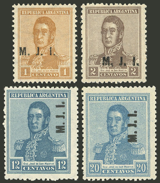 Lot 830 - Argentina official stamps - Guillermo Jalil - Philatino Auction # 2538 ARGENTINA: “Clearance” auction with very low starts and many interesting lots! Lot 830 - Argentina official stamps - Guillermo Jalil - Philatino Auction # 2538 ARGENTINA: “Clearance” auction with very low starts and many interesting lots!