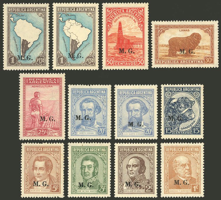 Lot 804 - Argentina official stamps - Guillermo Jalil - Philatino Auction # 2538 ARGENTINA: “Clearance” auction with very low starts and many interesting lots! Lot 804 - Argentina official stamps - Guillermo Jalil - Philatino Auction # 2538 ARGENTINA: “Clearance” auction with very low starts and many interesting lots!