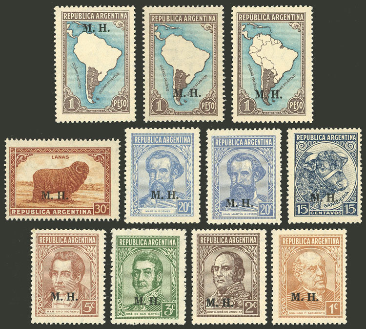 Lot 814 - Argentina official stamps - Guillermo Jalil - Philatino Auction # 2538 ARGENTINA: “Clearance” auction with very low starts and many interesting lots! Lot 814 - Argentina official stamps - Guillermo Jalil - Philatino Auction # 2538 ARGENTINA: “Clearance” auction with very low starts and many interesting lots!