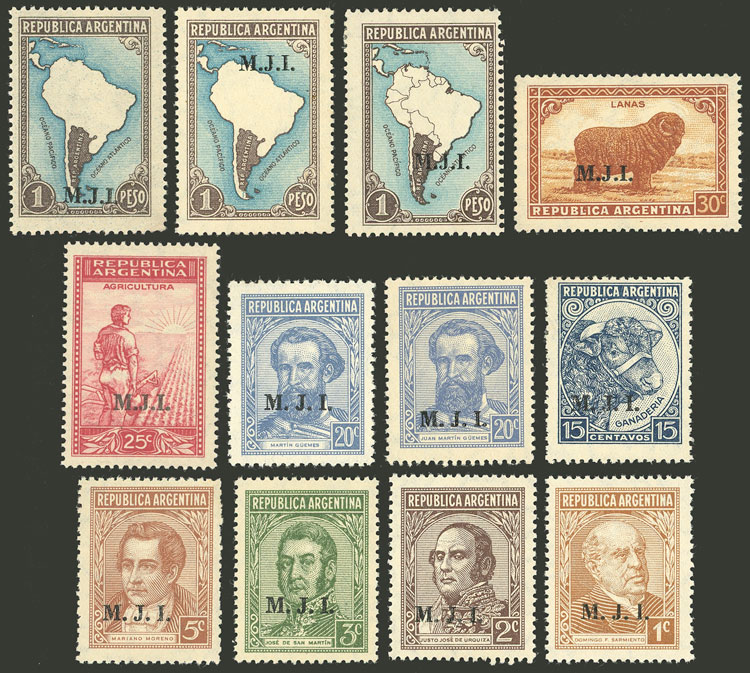 Lot 838 - Argentina official stamps - Guillermo Jalil - Philatino Auction # 2538 ARGENTINA: “Clearance” auction with very low starts and many interesting lots! Lot 838 - Argentina official stamps - Guillermo Jalil - Philatino Auction # 2538 ARGENTINA: “Clearance” auction with very low starts and many interesting lots!