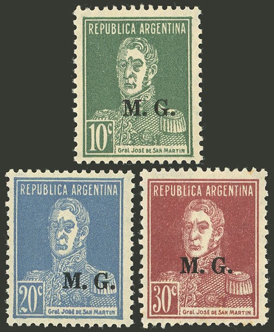 Lot 803 - Argentina official stamps - Guillermo Jalil - Philatino Auction # 2538 ARGENTINA: “Clearance” auction with very low starts and many interesting lots! Lot 803 - Argentina official stamps - Guillermo Jalil - Philatino Auction # 2538 ARGENTINA: “Clearance” auction with very low starts and many interesting lots!