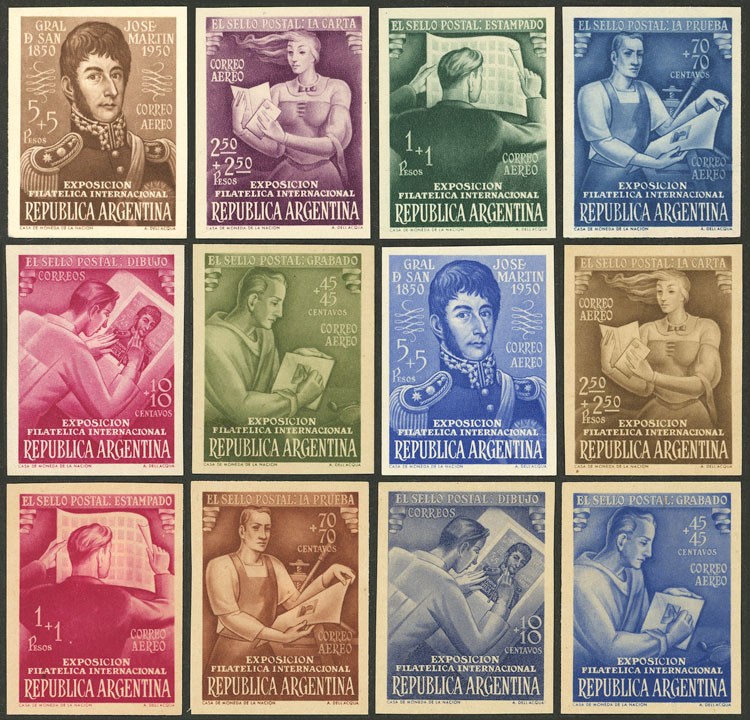 Lot 457 - Argentina general issues -  Guillermo Jalil - Philatino Auction # 2538 ARGENTINA: “Clearance” auction with very low starts and many interesting lots!