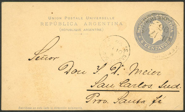 Lot 960 - Argentina postal history - Guillermo Jalil - Philatino Auction # 2538 ARGENTINA: “Clearance” auction with very low starts and many interesting lots! Lot 960 - Argentina postal history - Guillermo Jalil - Philatino Auction # 2538 ARGENTINA: “Clearance” auction with very low starts and many interesting lots!