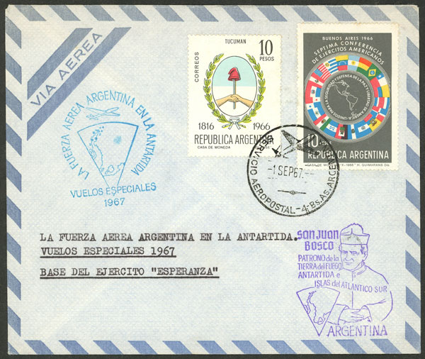 Lot 5 - argentine antarctica postal history - Guillermo Jalil - Philatino Auction # 2538 ARGENTINA: “Clearance” auction with very low starts and many interesting lots! Lot 5 - argentine antarctica postal history - Guillermo Jalil - Philatino Auction # 2538 ARGENTINA: “Clearance” auction with very low starts and many interesting lots!