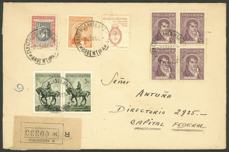 Lot 1020 - Argentina postal history - Guillermo Jalil - Philatino Auction # 2540 ARGENTINA: General sale with lots at very low starts! Lot 1020 - Argentina postal history - Guillermo Jalil - Philatino Auction # 2540 ARGENTINA: General sale with lots at very low starts!