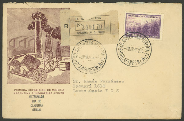 Lot 1022 - Argentina postal history - Guillermo Jalil - Philatino Auction # 2540 ARGENTINA: General sale with lots at very low starts! Lot 1022 - Argentina postal history - Guillermo Jalil - Philatino Auction # 2540 ARGENTINA: General sale with lots at very low starts!