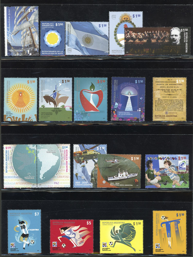 Lot 904 - Argentina general issues -  Guillermo Jalil - Philatino Auction # 2540 ARGENTINA: General sale with lots at very low starts!