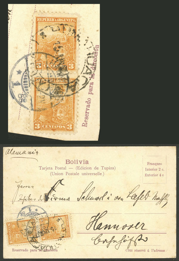 Lot 1011 - Argentina postal history - Guillermo Jalil - Philatino Auction # 2540 ARGENTINA: General sale with lots at very low starts! Lot 1011 - Argentina postal history - Guillermo Jalil - Philatino Auction # 2540 ARGENTINA: General sale with lots at very low starts!