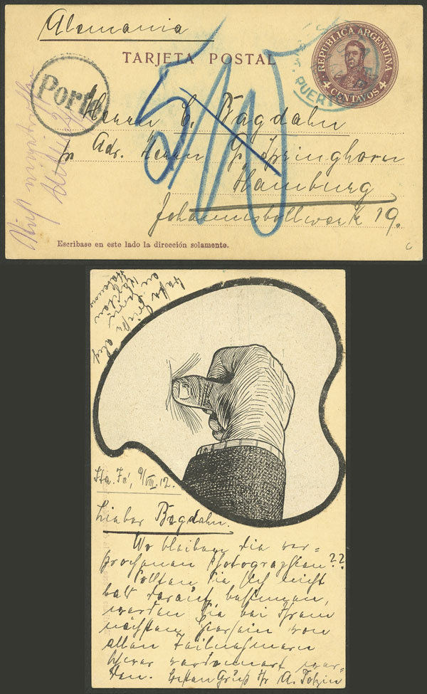 Lot 1013 - Argentina postal history - Guillermo Jalil - Philatino Auction # 2540 ARGENTINA: General sale with lots at very low starts! Lot 1013 - Argentina postal history - Guillermo Jalil - Philatino Auction # 2540 ARGENTINA: General sale with lots at very low starts!