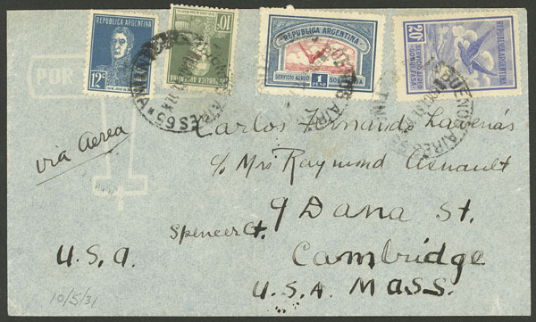Lot 1015 - Argentina postal history - Guillermo Jalil - Philatino Auction # 2540 ARGENTINA: General sale with lots at very low starts! Lot 1015 - Argentina postal history - Guillermo Jalil - Philatino Auction # 2540 ARGENTINA: General sale with lots at very low starts!