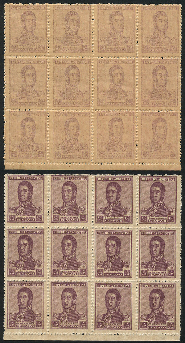 Lot 244 - Argentina general issues -  Guillermo Jalil - Philatino Auction # 2540 ARGENTINA: General sale with lots at very low starts!