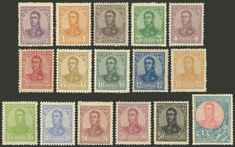 Lot 193 - Argentina general issues -  Guillermo Jalil - Philatino Auction # 2540 ARGENTINA: General sale with lots at very low starts!