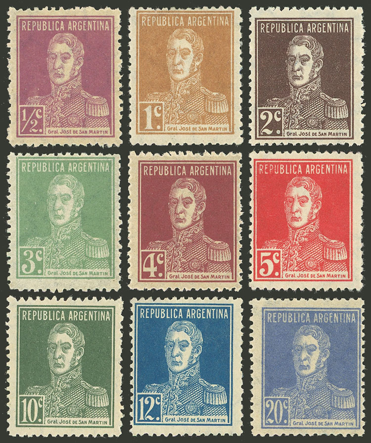 Lot 267 - Argentina general issues -  Guillermo Jalil - Philatino Auction # 2540 ARGENTINA: General sale with lots at very low starts!
