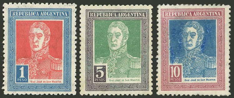 Lot 269 - Argentina general issues -  Guillermo Jalil - Philatino Auction # 2540 ARGENTINA: General sale with lots at very low starts!