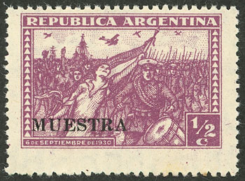 Lot 312 - Argentina general issues -  Guillermo Jalil - Philatino Auction # 2540 ARGENTINA: General sale with lots at very low starts!