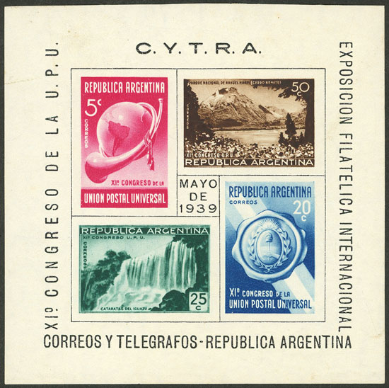 Lot 929 - Argentina souvenir sheets - Guillermo Jalil - Philatino Auction # 2540 ARGENTINA: General sale with lots at very low starts! Lot 929 - Argentina souvenir sheets - Guillermo Jalil - Philatino Auction # 2540 ARGENTINA: General sale with lots at very low starts!