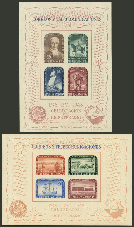 Lot 939 - Argentina souvenir sheets - Guillermo Jalil - Philatino Auction # 2540 ARGENTINA: General sale with lots at very low starts! Lot 939 - Argentina souvenir sheets - Guillermo Jalil - Philatino Auction # 2540 ARGENTINA: General sale with lots at very low starts!