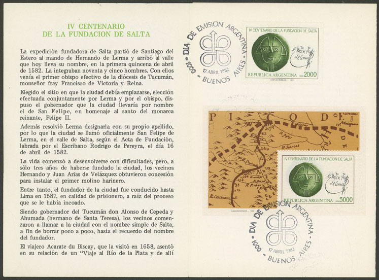 Lot 803 - Argentina general issues -  Guillermo Jalil - Philatino Auction # 2540 ARGENTINA: General sale with lots at very low starts!