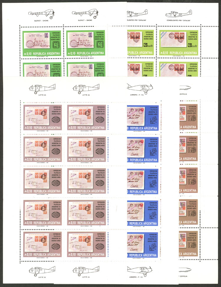 Lot 816 - Argentina general issues -  Guillermo Jalil - Philatino Auction # 2540 ARGENTINA: General sale with lots at very low starts!
