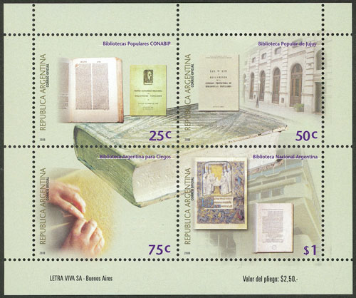 Lot 961 - Argentina souvenir sheets -  Guillermo Jalil - Philatino Auction # 2540 ARGENTINA: General sale with lots at very low starts!