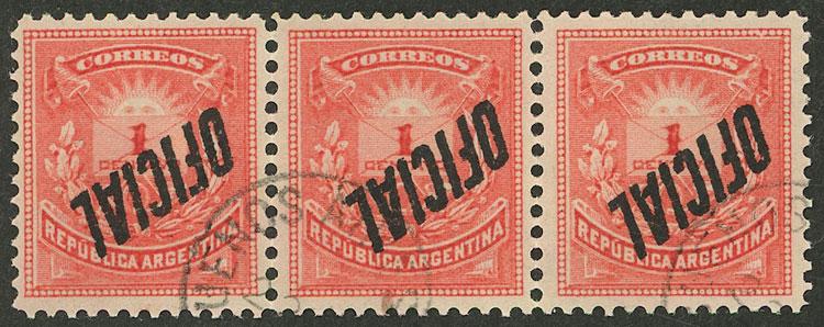 Lot 976 - Argentina official stamps -  Guillermo Jalil - Philatino Auction # 2540 ARGENTINA: General sale with lots at very low starts!