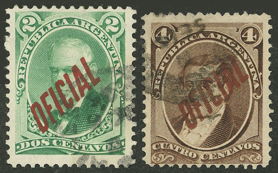 Lot 983 - Argentina official stamps -  Guillermo Jalil - Philatino Auction # 2540 ARGENTINA: General sale with lots at very low starts!