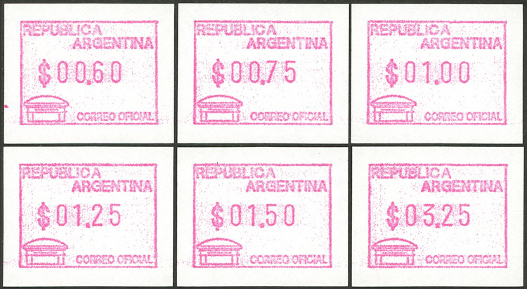 Lot 1002 - Argentina variable value stamps - Guillermo Jalil - Philatino Auction # 2540 ARGENTINA: General sale with lots at very low starts! Lot 1002 - Argentina variable value stamps - Guillermo Jalil - Philatino Auction # 2540 ARGENTINA: General sale with lots at very low starts!
