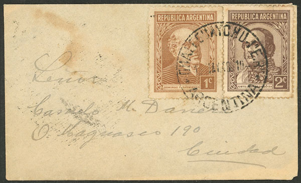 Lot 1026 - Argentina postal history - Guillermo Jalil - Philatino Auction # 2540 ARGENTINA: General sale with lots at very low starts! Lot 1026 - Argentina postal history - Guillermo Jalil - Philatino Auction # 2540 ARGENTINA: General sale with lots at very low starts!