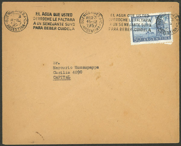 Lot 1032 - Argentina postal history -  Guillermo Jalil - Philatino Auction # 2540 ARGENTINA: General sale with lots at very low starts!