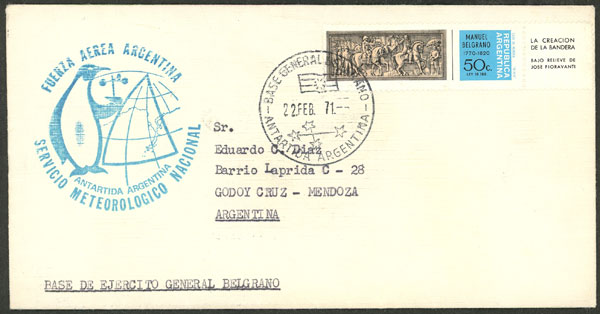Lot 4 - argentine antarctica postal history -  Guillermo Jalil - Philatino Auction # 2540 ARGENTINA: General sale with lots at very low starts!