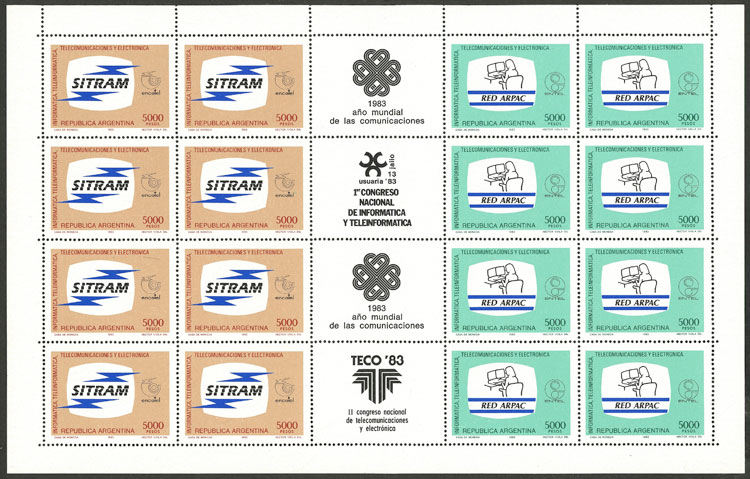 Lot 807 - Argentina general issues -  Guillermo Jalil - Philatino Auction # 2540 ARGENTINA: General sale with lots at very low starts!