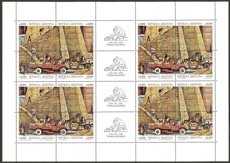 Lot 821 - Argentina general issues -  Guillermo Jalil - Philatino Auction # 2540 ARGENTINA: General sale with lots at very low starts!
