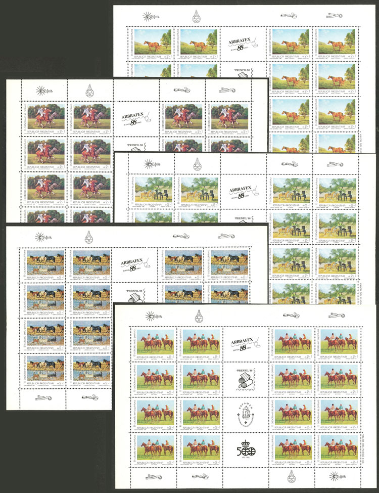 Lot 823 - Argentina general issues -  Guillermo Jalil - Philatino Auction # 2540 ARGENTINA: General sale with lots at very low starts!