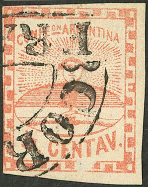 Lot 19 - Argentina confederation -  Guillermo Jalil - Philatino Auction # 2540 ARGENTINA: General sale with lots at very low starts!