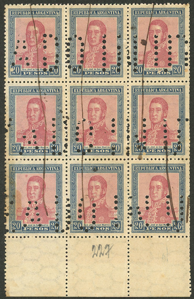 Lot 242 - Argentina general issues -  Guillermo Jalil - Philatino Auction # 2540 ARGENTINA: General sale with lots at very low starts!