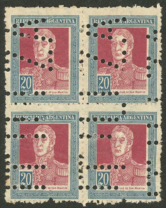 Lot 273 - Argentina general issues -  Guillermo Jalil - Philatino Auction # 2540 ARGENTINA: General sale with lots at very low starts!