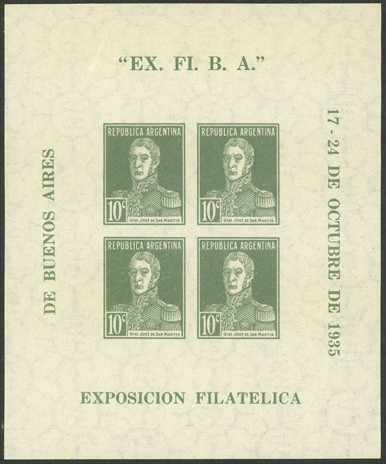Lot 924 - Argentina souvenir sheets -  Guillermo Jalil - Philatino Auction # 2540 ARGENTINA: General sale with lots at very low starts!