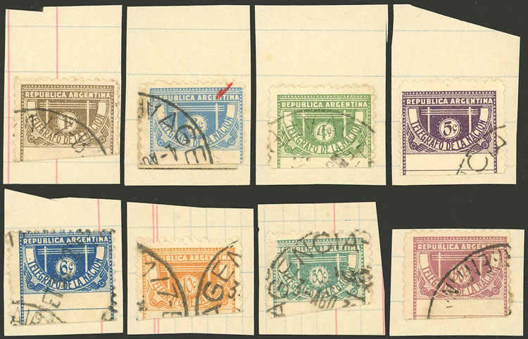 Lot 997 - Argentina telegraph stamps -  Guillermo Jalil - Philatino Auction # 2540 ARGENTINA: General sale with lots at very low starts!