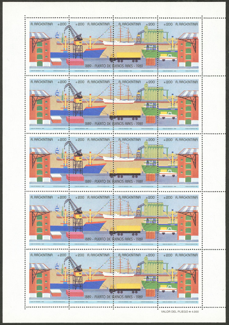 Lot 826 - Argentina general issues -  Guillermo Jalil - Philatino Auction # 2540 ARGENTINA: General sale with lots at very low starts!