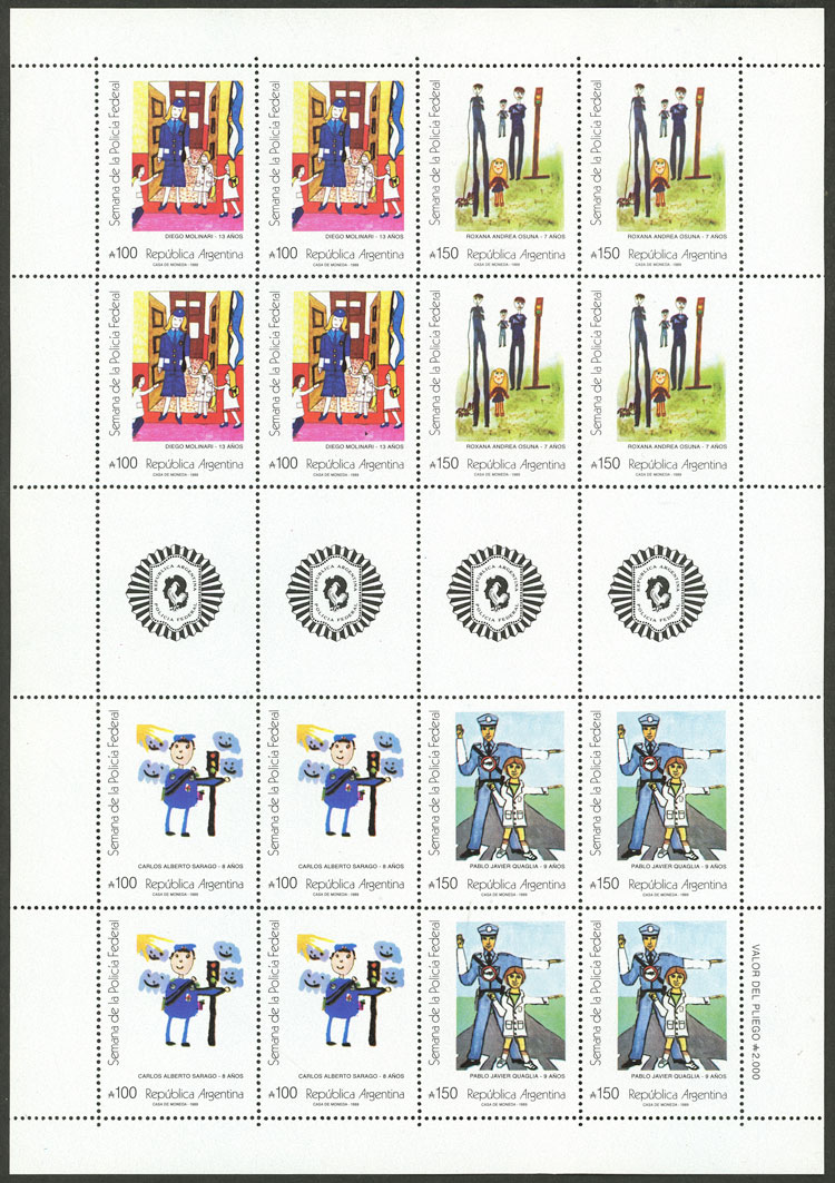 Lot 825 - Argentina general issues -  Guillermo Jalil - Philatino Auction # 2540 ARGENTINA: General sale with lots at very low starts!